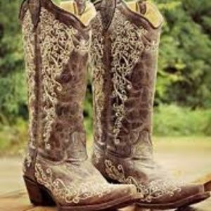 Size 7 wedding boots by corral